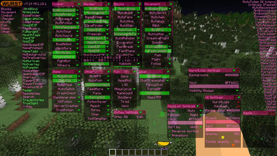 Minecraft HACK MENU (Bedrock & Java)