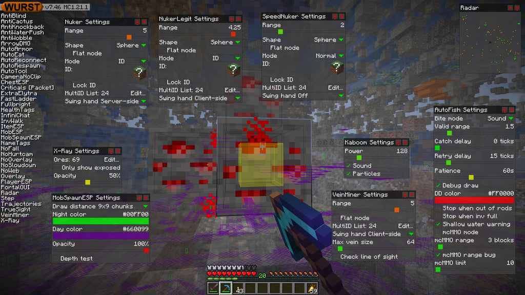 Minecraft HACK MENU (Bedrock & Java)